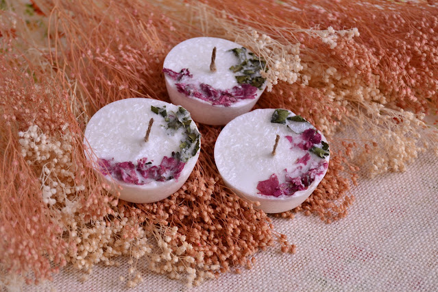 Velas Botánica florales perfumadas para detalles de boda