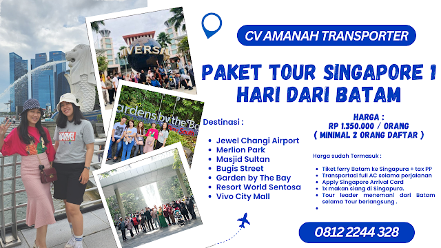 Paket Tour Singapore 1 Hari Dari Batam