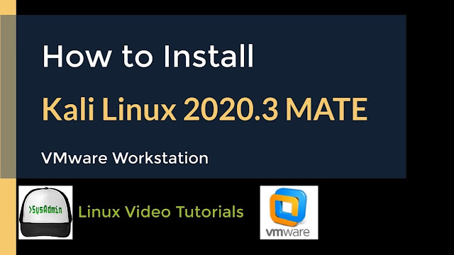 How to Install Kali Linux 2020.3 with MATE Desktop on VMware Workstation