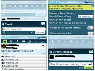 Fitur Terbaru Aplikasi Twitter for BlackBerry