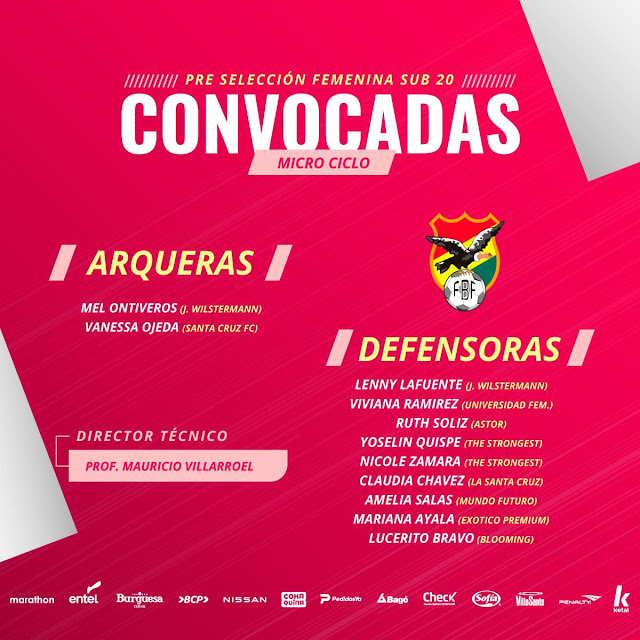 CONVOCATORIA PARA MICROCICLO DE LA PRESELECCIÓN FEMENINA DE FÚTBOL SUB-20. ⚽🏆