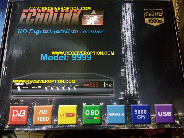 ECHOLINK MODEL 9999 HD RECEIVER AUTO ROLL POWERVU KEY NEW SOFTWARE