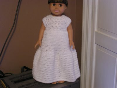 Girls Dress Patterns Free on Free Crochet Pattern   American Girl Doll Wedding Dress From The Dolls