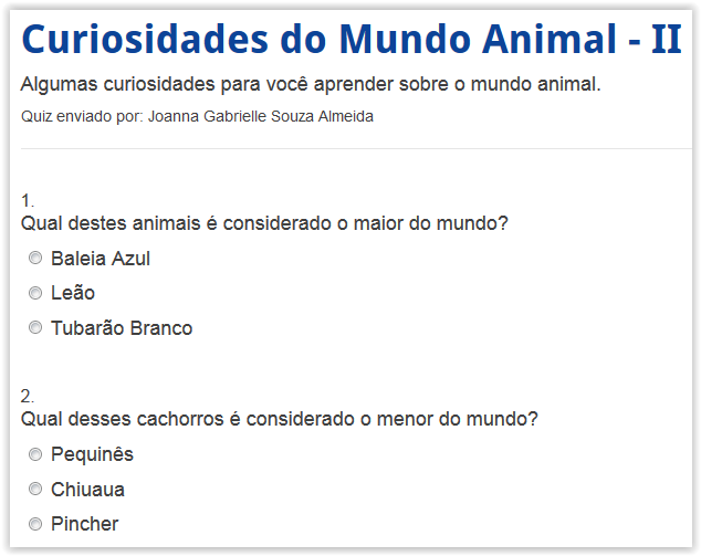 http://rachacuca.com.br/quiz/27511/curiosidades-do-mundo-animal-ii/
