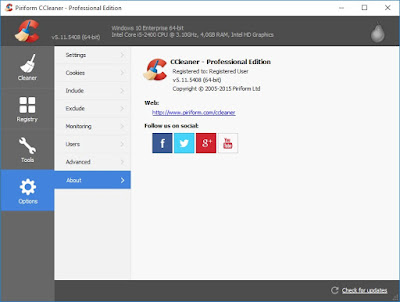 Download CCleaner 5.11 Professional Edition