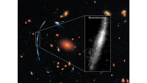 aglomerados de estrelas detectados em galáxia longínqua
