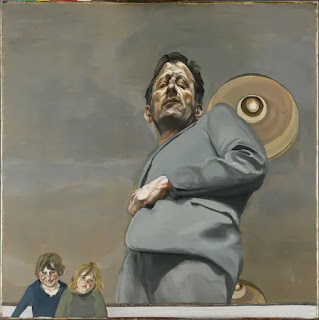 Lucian Freud - Reflection with two children (Self-portrait,1965)