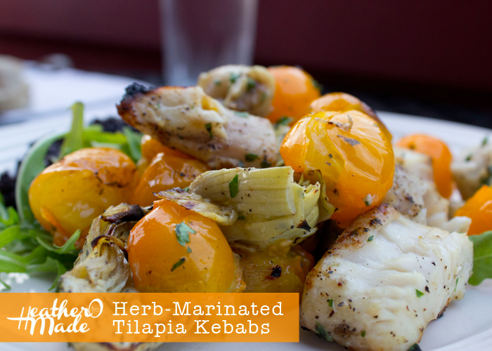 Herb-Marinated Tilapia Kebabs recipe