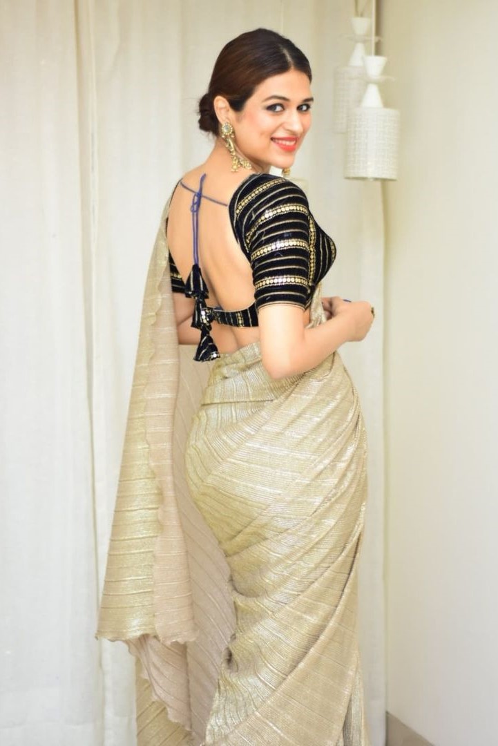 Shraddha Das Backless Blouse.