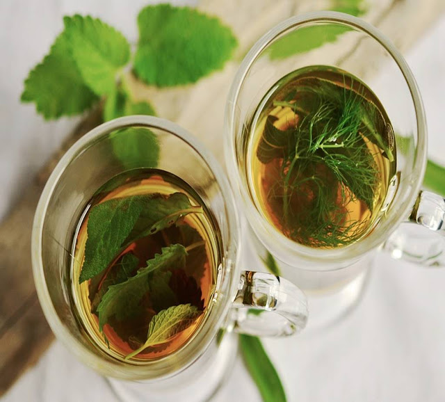 blooming herbal tea