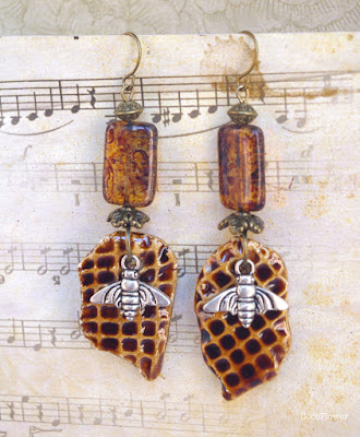 Boucle d oreille ambre - http://www.cocoflower-shop.com