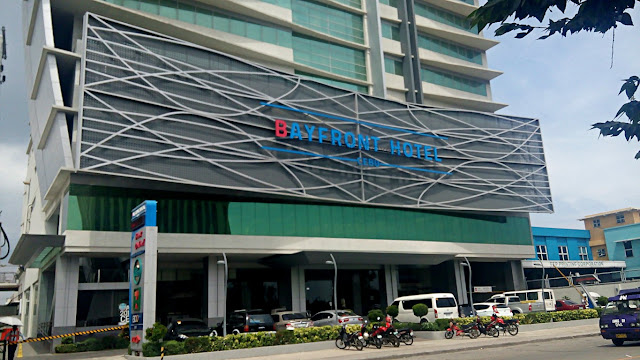 façade of the Bayfront Hotel in Cebu City