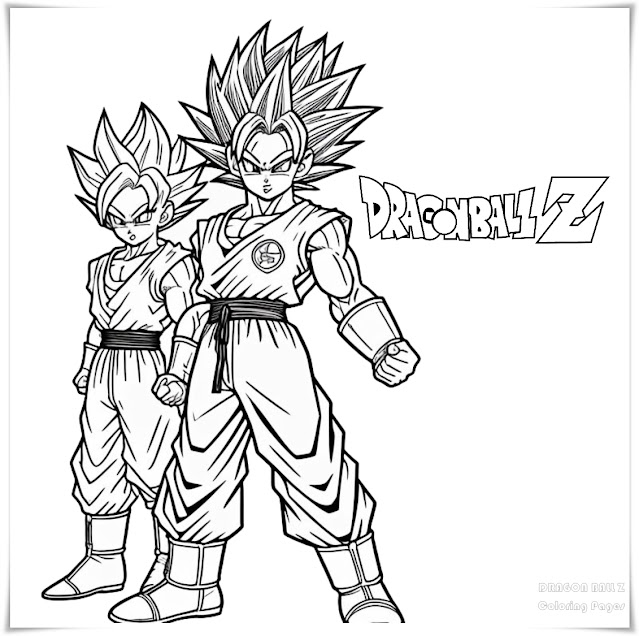 Dragon Ball Z Coloring Pages, Free, Printable, Piccolo, Goku, Vegeta, Gohan, Anime, Coloring Pages