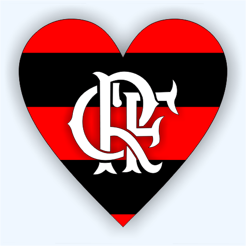 Gif animado coração Flamengo