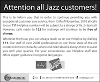 Jazz Customers Alert