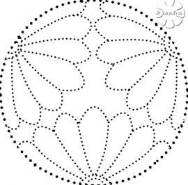 Mandala design pattern templates