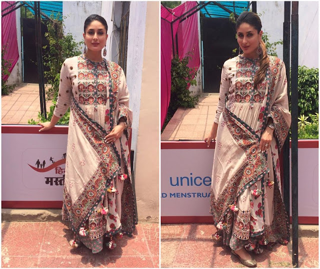 Kareena Kapoor in Anarkali Suit by Vrisa by Rahul & Shikha