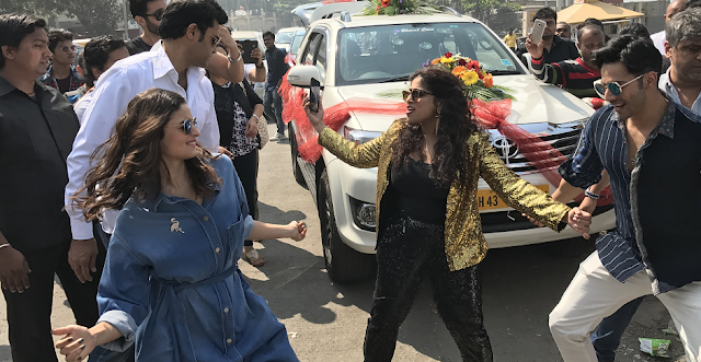 Alia Bhatt, Varun Dhawan and RJ Malishka Dance to Tamma Tamma