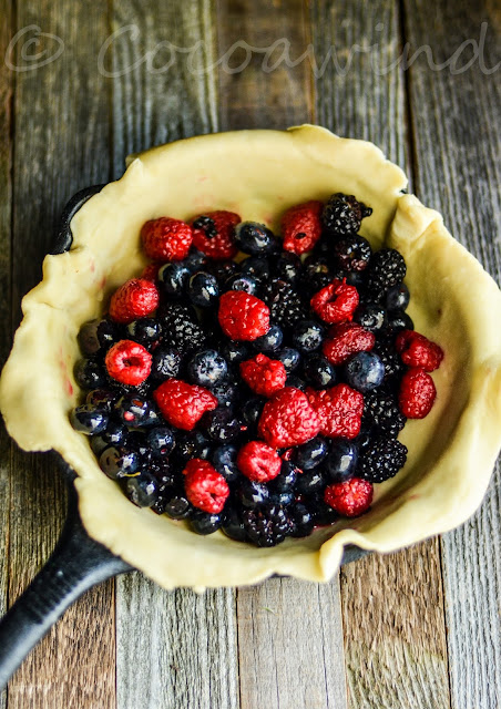 Mixed Berry Galette in my 8 inch Cast Iron Skillet - Cocoawindblog
