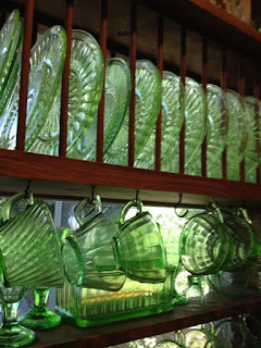 Green Depression Glass Collection