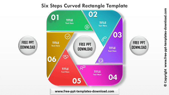 Six Steps Curved Rectangle Template Download