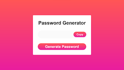 random password generator design