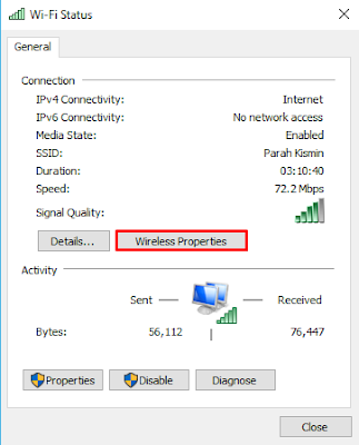 Cara Mengetahui Password WIFI Melalui Control Panel