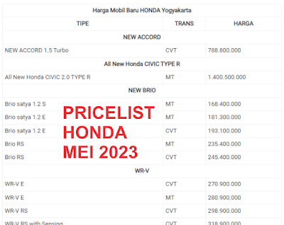 pricelist-mobil-honda-mei-juni-2023