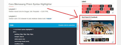 Cara Membuat Dan Memasang Kotak Fanspage Facebook di Blog