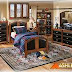 SLEEPING ROOMS ASHLEY FURNITURE, CABINET AND TABLE CLOTHES