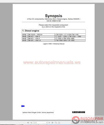 Mercedes Benz 300,400 Series Engine Workshop Manual! Download Here