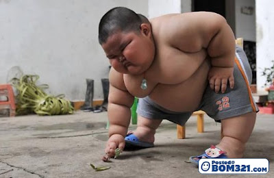 Budak 3 Tahun Seberat 60 Kilogram