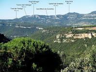 Panoràmica de l'entorn de Sant Martí de Centelles des del Turó del Montgrós