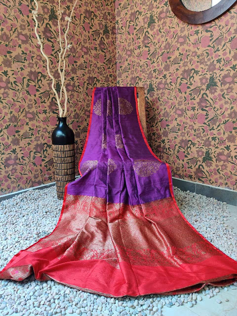 Banarasi Tussar Silk Sarees