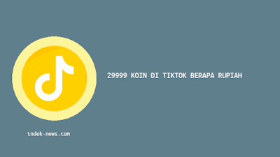 29999 Koin di Tiktok Berapa Rupiah yang Didapatkan