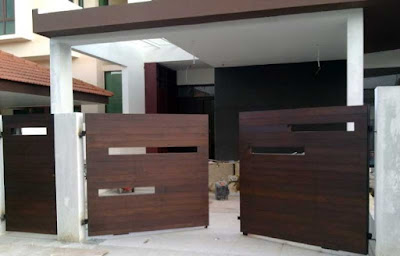 Desain Pagar Kayu Minimalis Modern