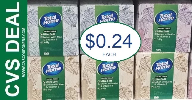 Total Home Facial Tissue CVS Deals