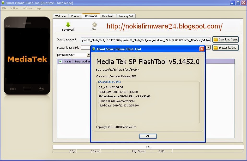 MTK SP Flash Tool Windows v5.1540.00 Official Download - 