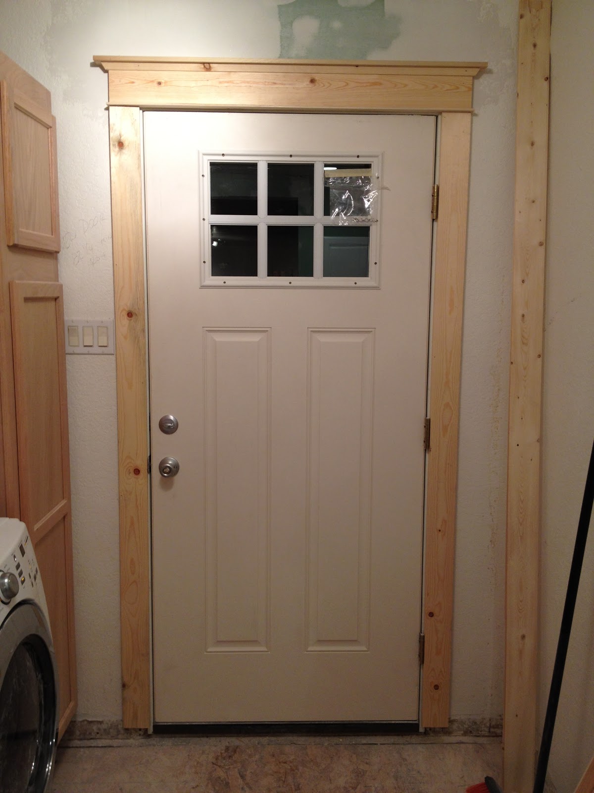 Interior Doors with Wood Trim