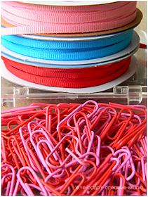 paperclips, valentines craft, kids valentines, ribbon for crafts