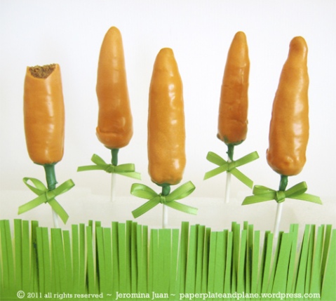 easter bunny cake pops. #4: Carrot Cake Pops @ Paper,