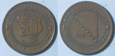 bosnia herzegovina 50 feninga 1998