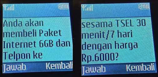 Paket Internet 6GB 6Ribu Telkomsel