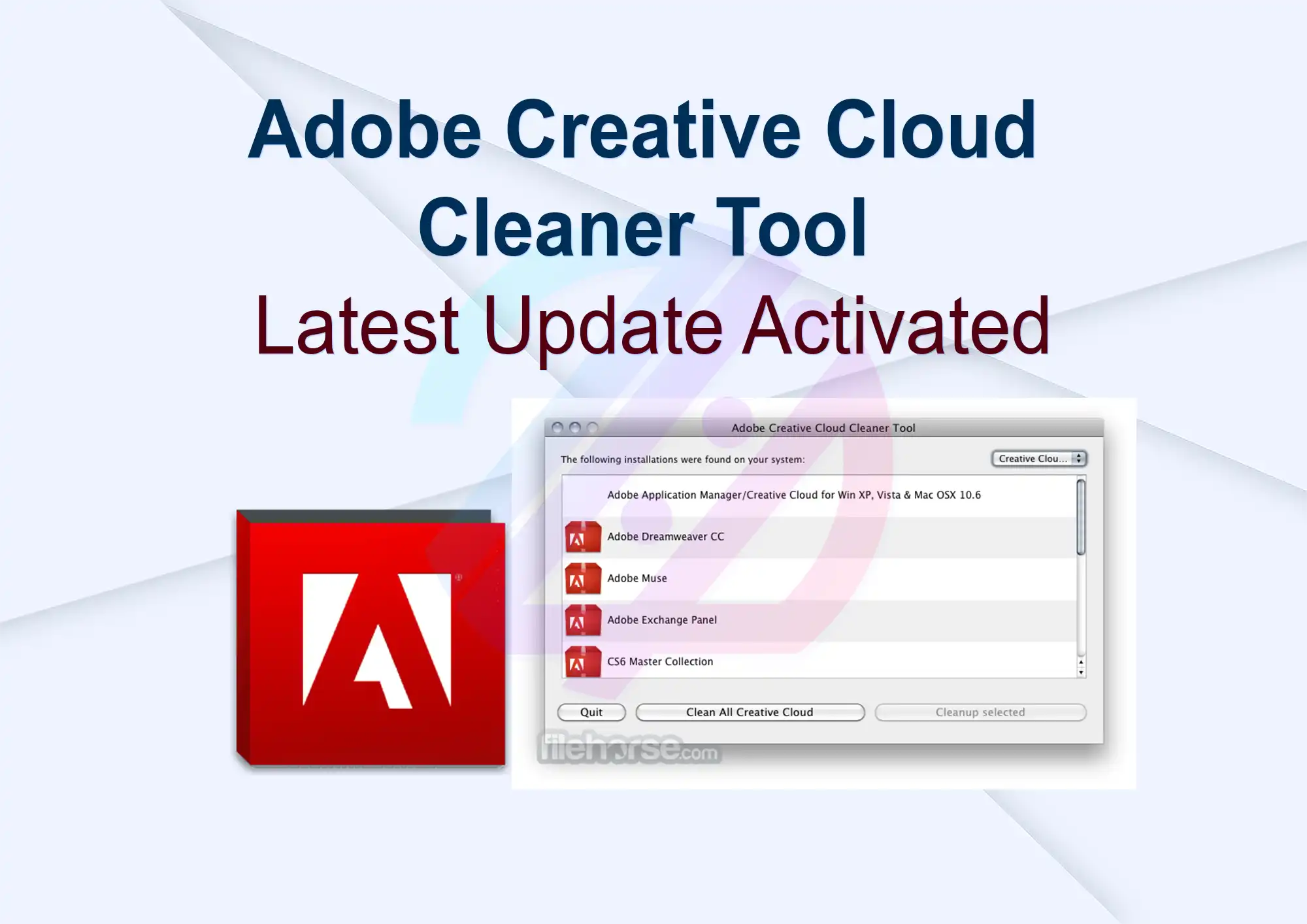 Adobe Creative Cloud Cleaner Tool Latest Update Activated