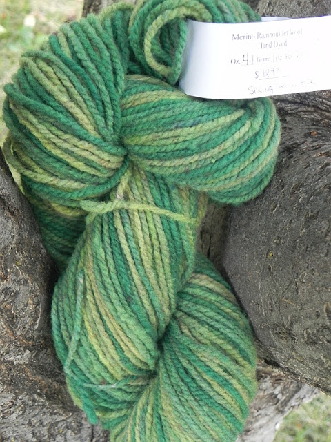 skein of green yarn