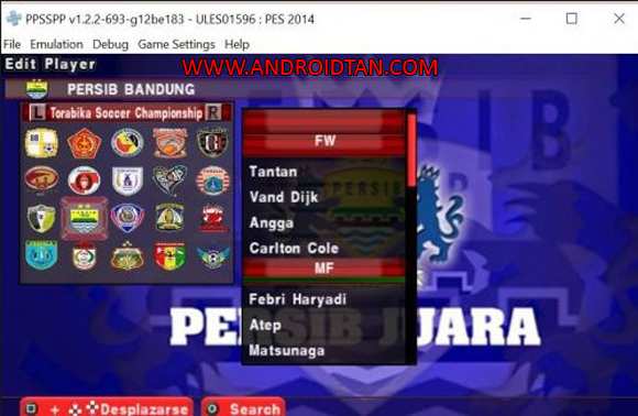 PES ARMY 2017 ISO/CSO PPSSPP Mod Persib + Save Data Gojek ...