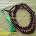 Tasbih kayu walikukun cutitng propil natural kuncir hijau size 99 biji diameter 8 mm