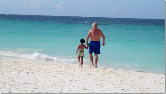 Dad & Maisie walk