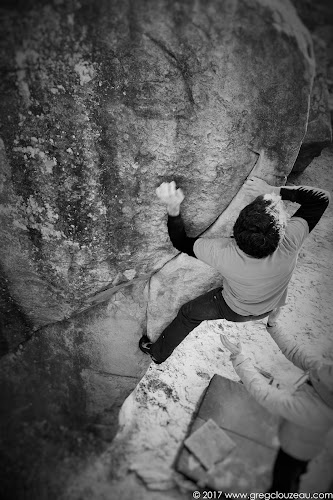 Franck dans l'Angle de la Pierre Ôtée , 6B