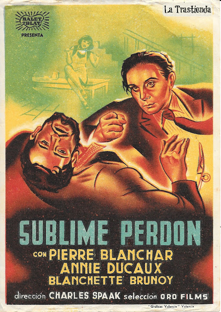 Programa de Cine - Sublime Perdón - Pierre Blanchar - Annie Ducaux